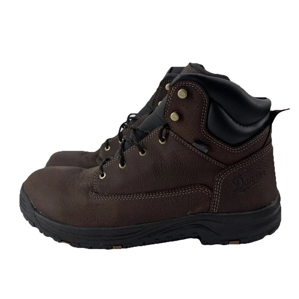 Danner Caliper Boots Mens 13 Brown Leather Waterproof Work Soft Toe EH